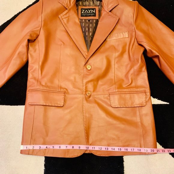 NEOT Zayn Carmel Leather Jacket Size Medium - Picture 9 of 16
